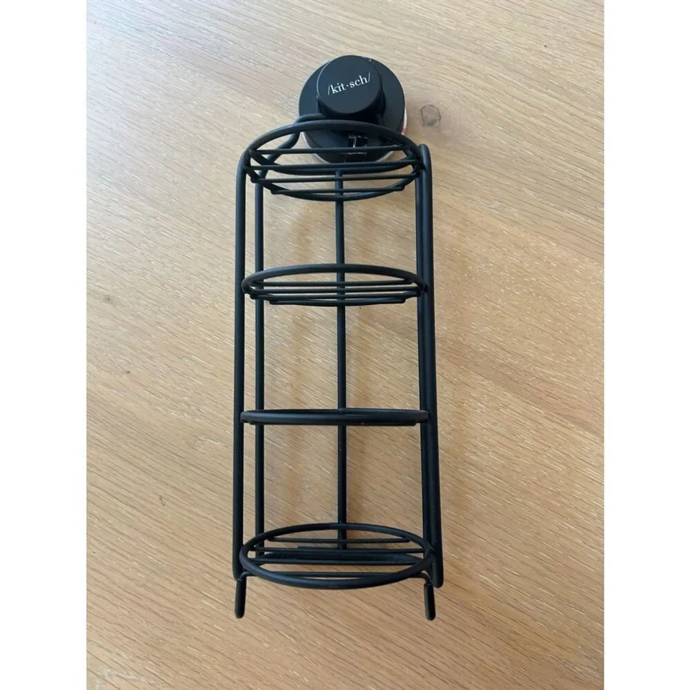 Kitsch Self-Draining Shower Caddy, Black, NWT